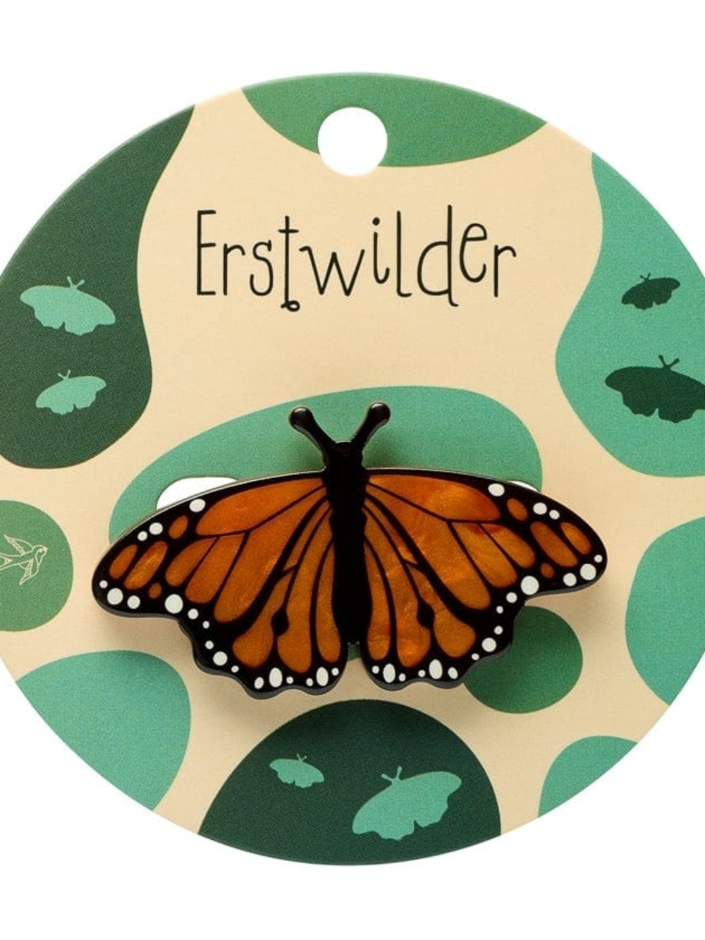 Monarch Butterfly Simplified Mini Brooch Erstwilder